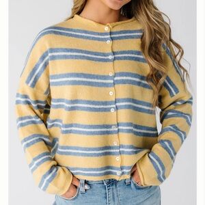 Aria Wide Stripe Cardigan from Böhme